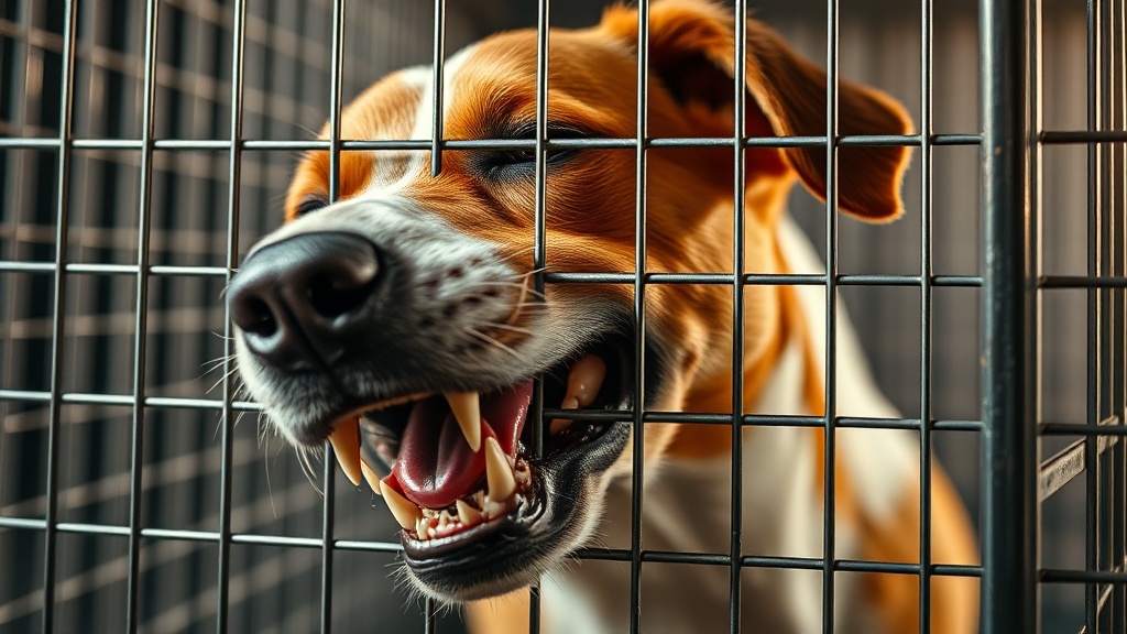 dog breaking teeth on cheap metal wire crates vet warning