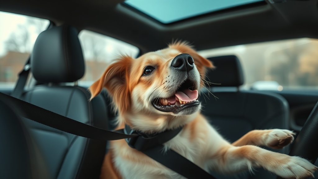 dog seatbelt tether snapping during hard braking review