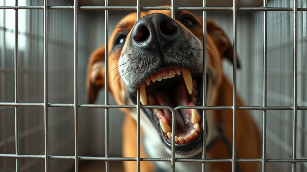 dog breaking teeth on cheap metal wire crates vet warning