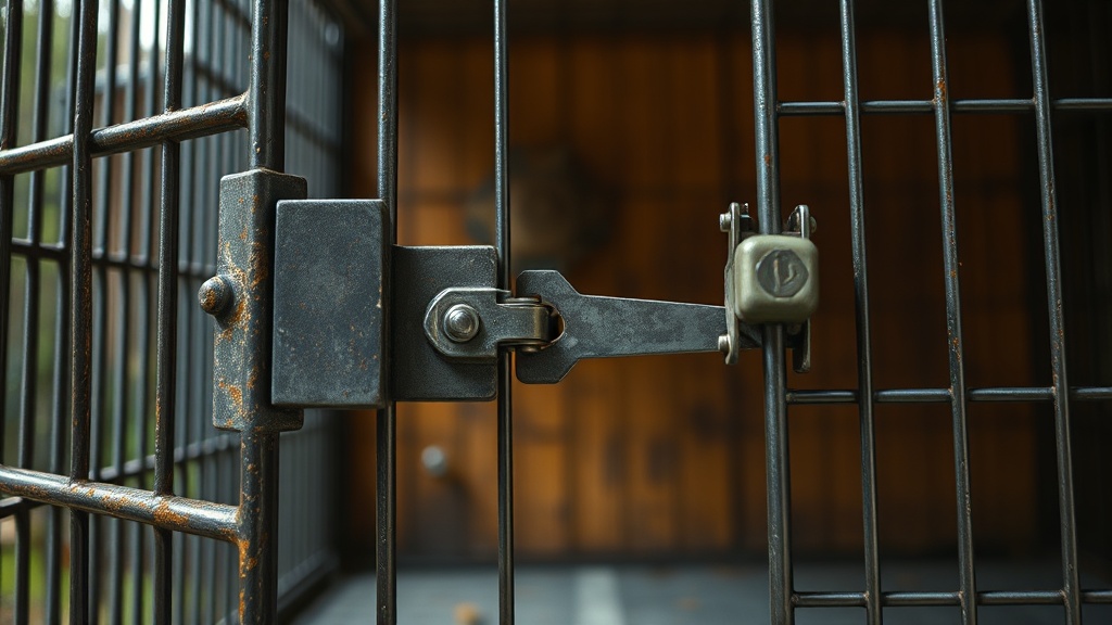 indestructible dog crate latch mechanism jamming from inside