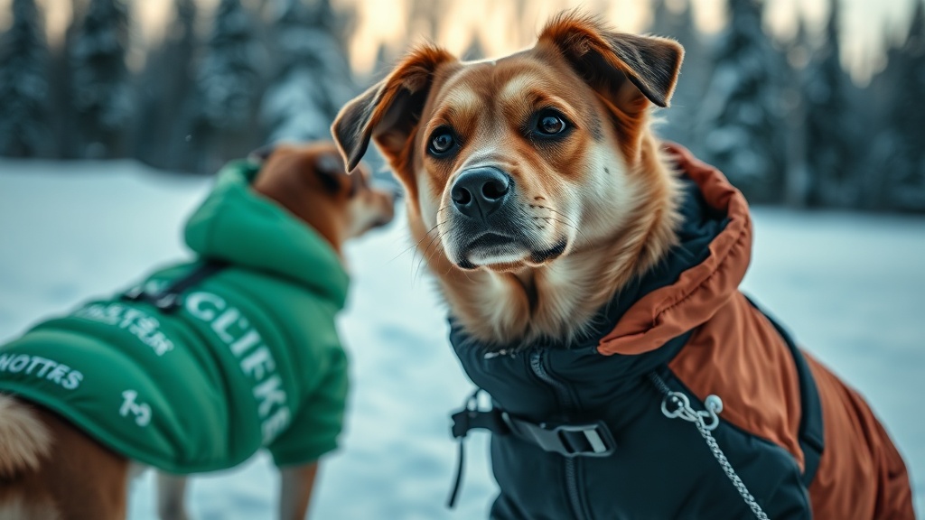 velcro failing on large dog winter jackets in snow