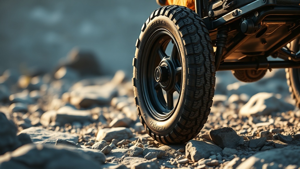 all terrain dog wheelchair tires deflating on sharp rocks